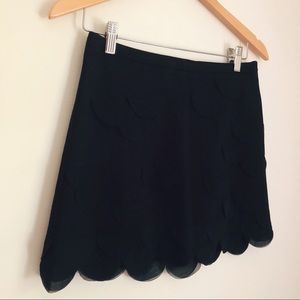 FINAL PRICE DROP Scalloped Layered Mini Skirt